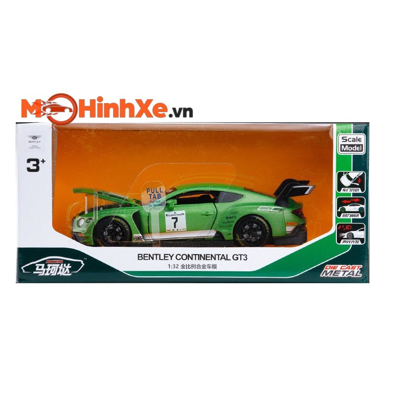 MÔ HÌNH XE BENTLEY CONTINENTAL GT3 1:32 UNI-FORTUNE