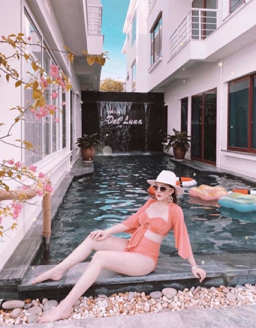 [ HÀNG CAO CẤP+ ẢNH THẬT] Bikini hai mảnh che bụng bầu