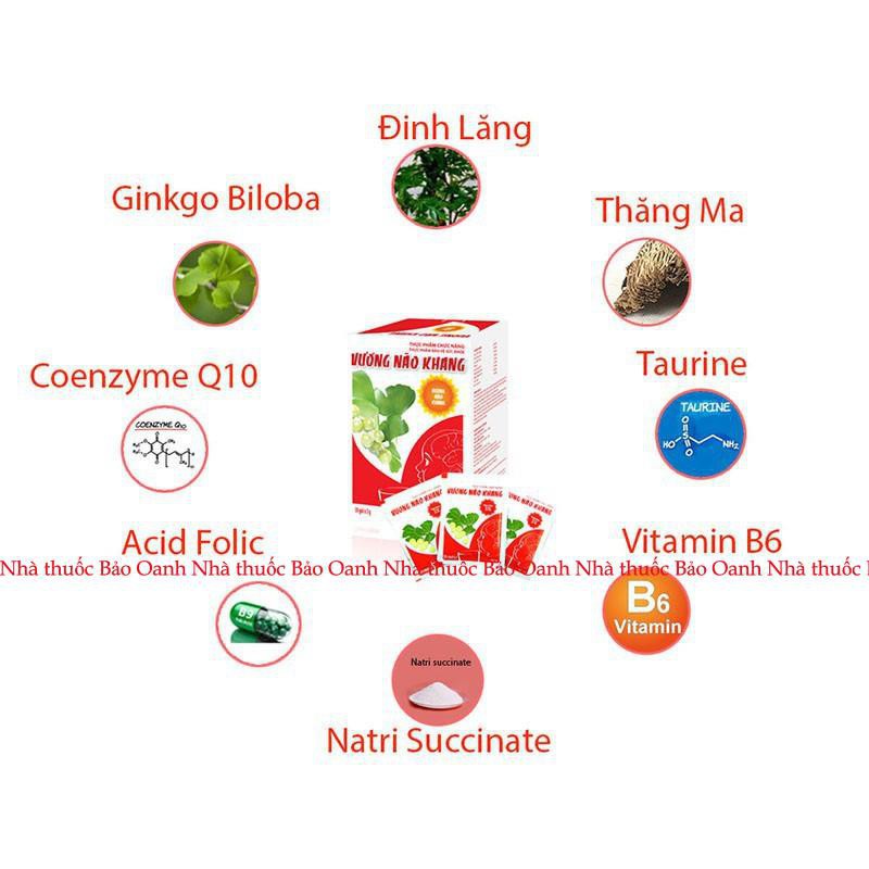 Vương Não Khang hộp 30 gói, mua 6 tặng 1, giúp tăng cường trí tuệ cho bé- Cốm trí não, giúp bé tập trung, giảm tăng động