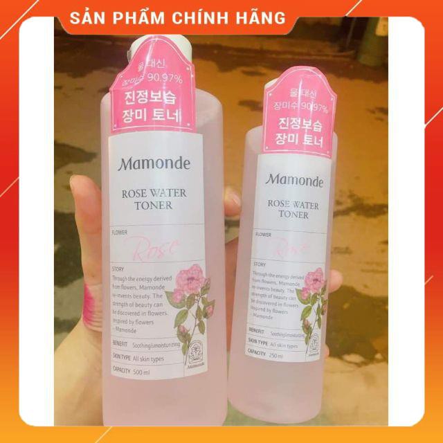 [CHÍNH HÃNG] Nước Hoa Hồng Cung Cấp Độ Ẩm Mamonde Rose Water Toner 500ml | BigBuy360 - bigbuy360.vn