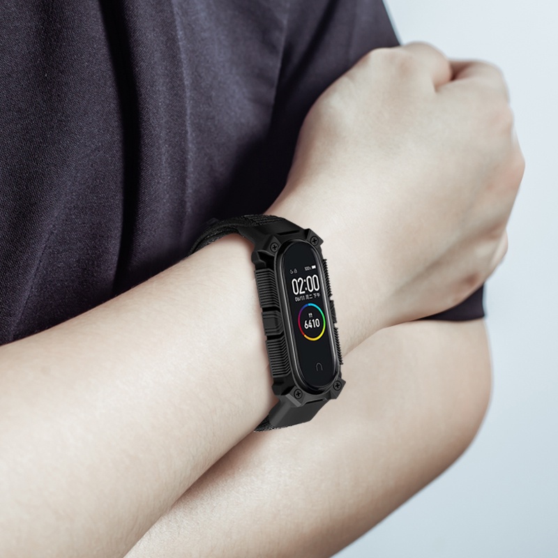 Dây Đeo Sợi Nylon Cho Đồng Hồ Thông Minh xiaomi Mi band 6 5 4 3 3 xiaomi Miband 6 5 4