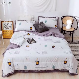 Set chăn ga đũi viền bèo