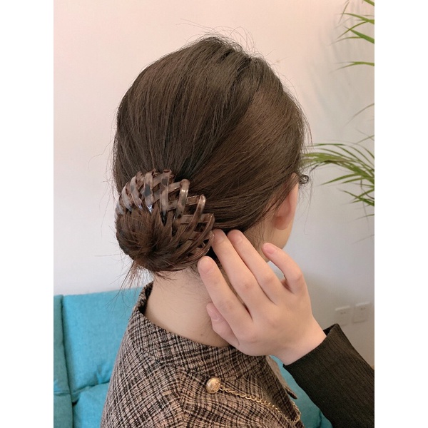 Kẹp xược tóc nhựa đa năng co giãn phong cách hàn quốc mẫu trẻ trung sang chảnh