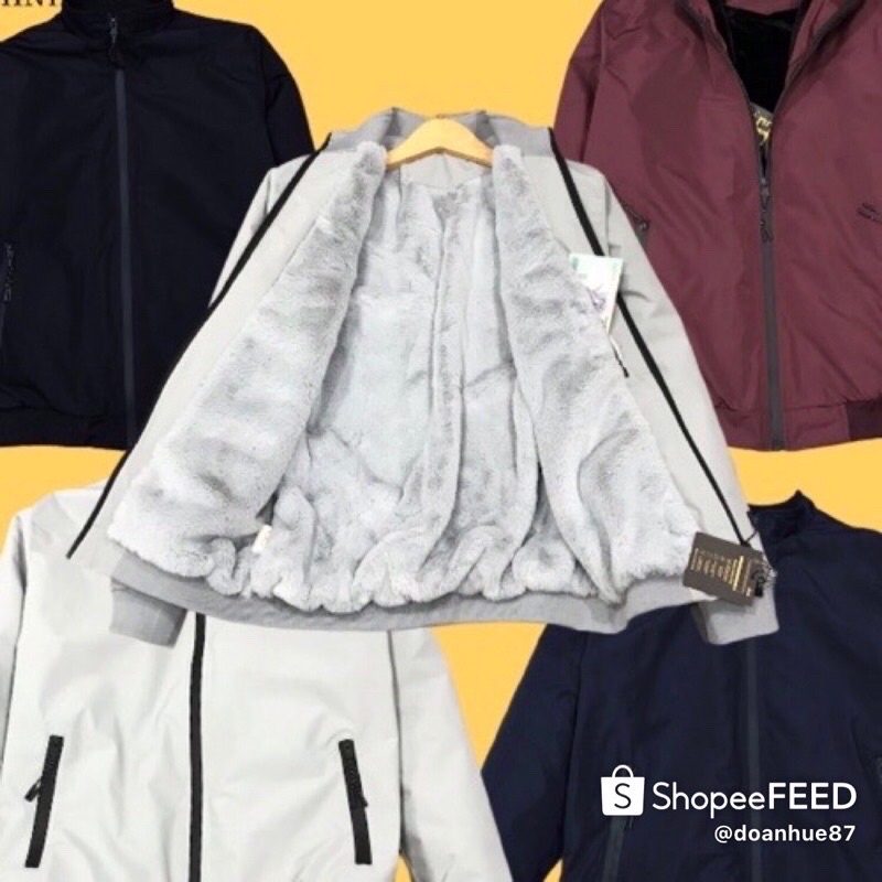 Áo khoác gió nam 3 lớp chống nước chống gió siêu ấm