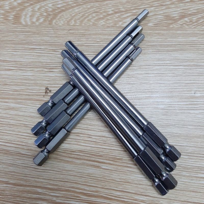 Đầu Lục Bắt Ke Nhảy Lắp Cho Khoan Máy 2,5/3/4/5/6mm Dài 10cm Nam Châm Hút Cực Mạnh