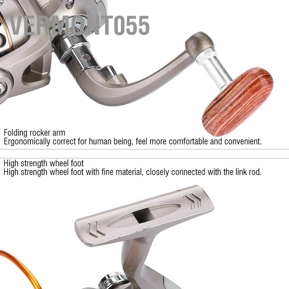 Có thể bán buônLC 1000-7000 12BB 5.5: 1 Cuộn câu có thể gập lại Cánh tay điều khiển phía sau Kéo Spool Cá Bánh xe quay Hàng giao ngayVermont055