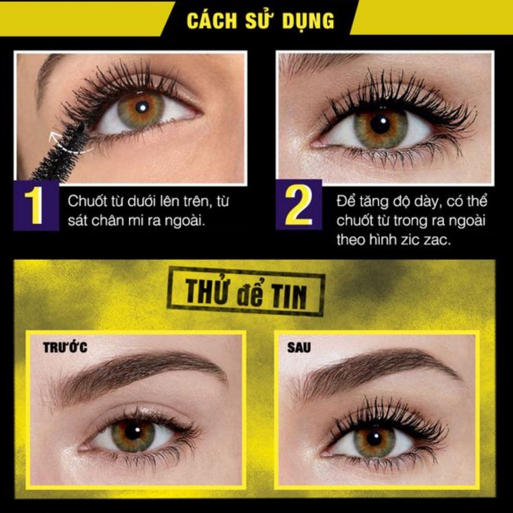 Mascara Maybelline The Magnum Big Shot Waterproof 10ml