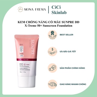 [Hàng Chính Hãng]  Kem Chống nắng Có Màu Mona Frema Sunpre DD X-Treme SPF 50+ 50ml