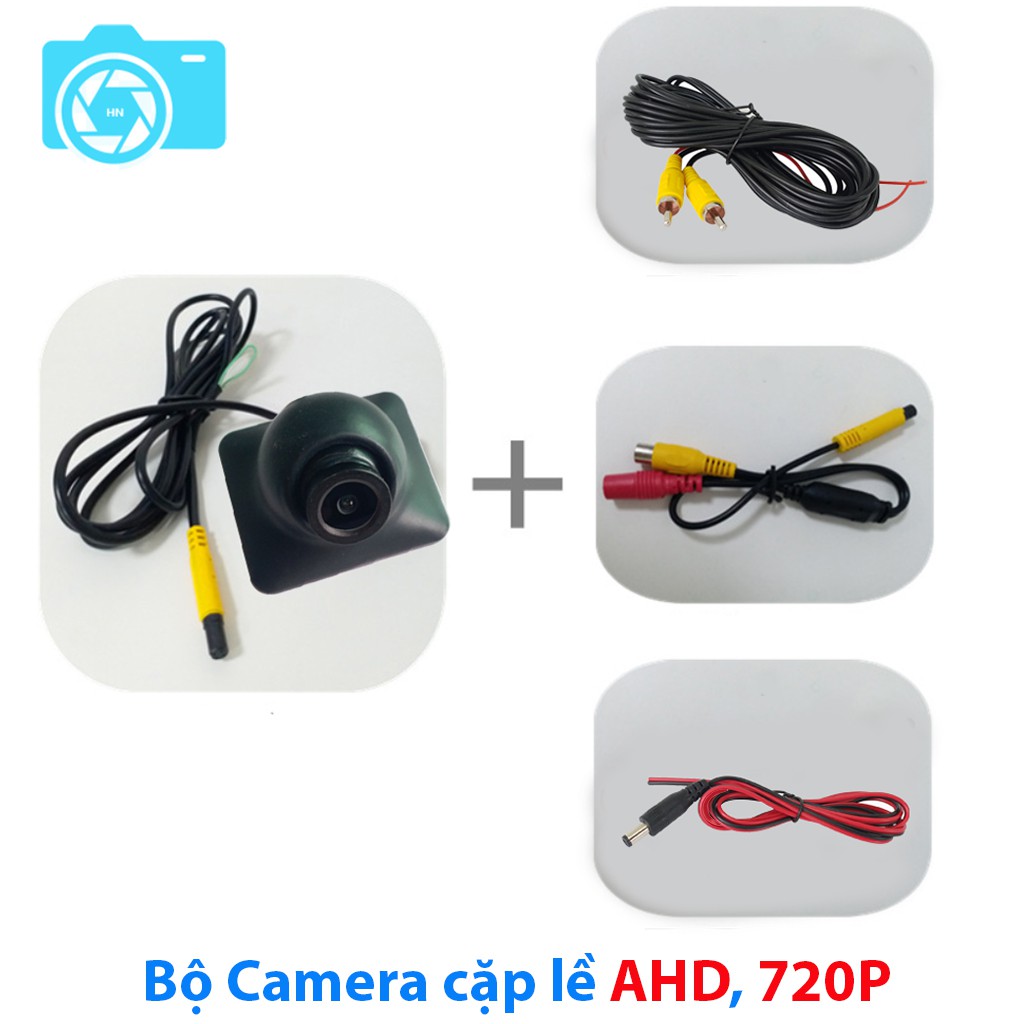 Bộ camera cặp lề ô tô, màn hình AHD 7 inch, camera cặp lề AHD không cần khoan gương