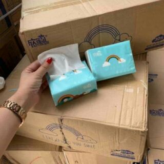 Khăn giấy ăn cầu vồng