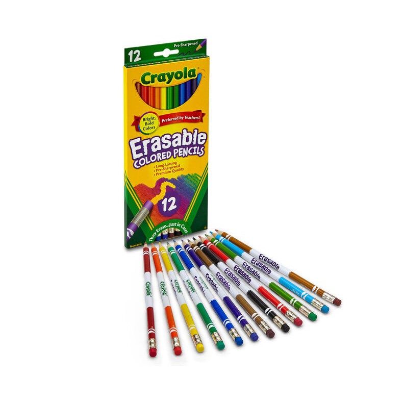 Bộ 12 bút chì màu kèm tẩy Crayola