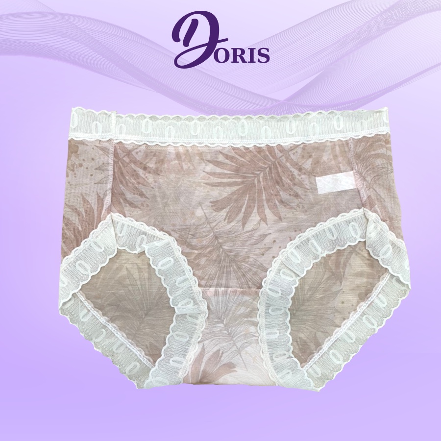 Quần Lót Ren Lưới Mỏng Co Dãn Siêu Thoáng Mát Họa Tiết Xinh Xắn DORIS 12