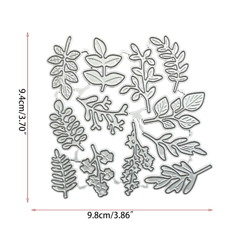 Khuôn Cắt Giấy Kim Loại Hình Cành Lá Xinh Xắn
