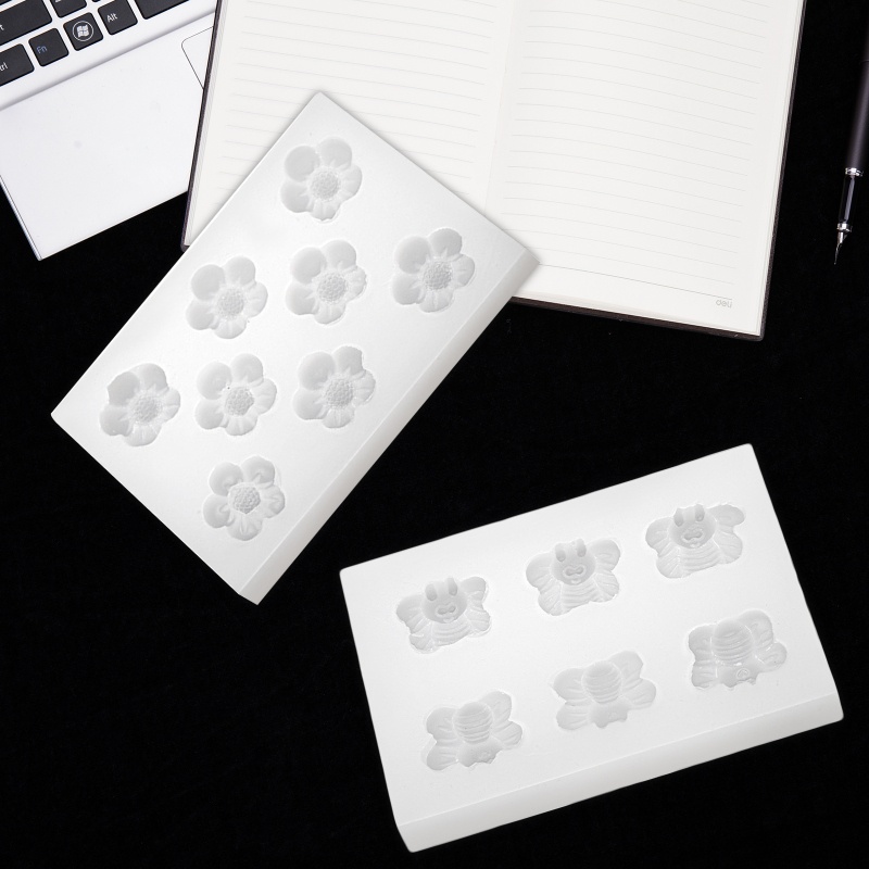 Sa Khuôn Làm Trang Sức Hình Ong Và Hoa Bằng Nhựa Resin DIY