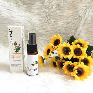 Chai Xịt Keo Ong Giảm Đau Họng Vitatree Úc 25ml