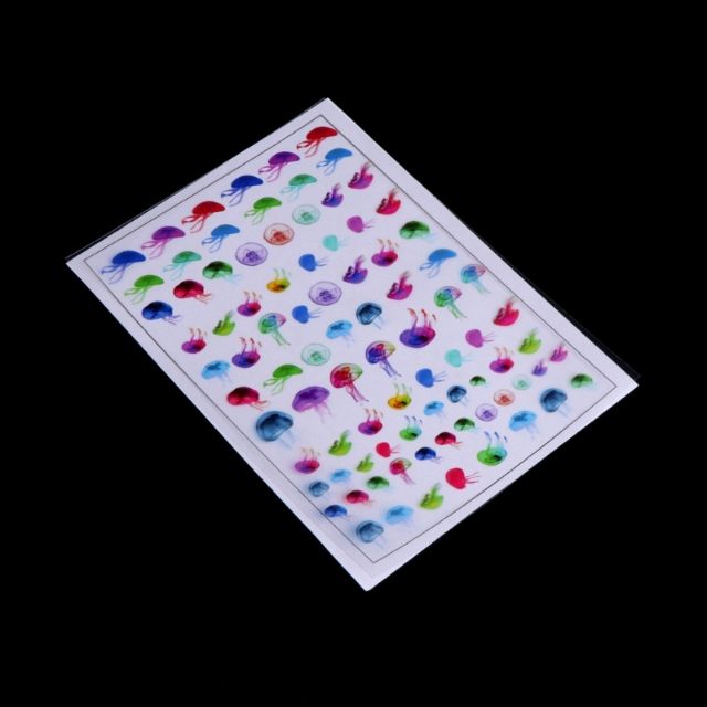 Bộ 3 miếng dán decal sticker sứa nhiều mẫu.