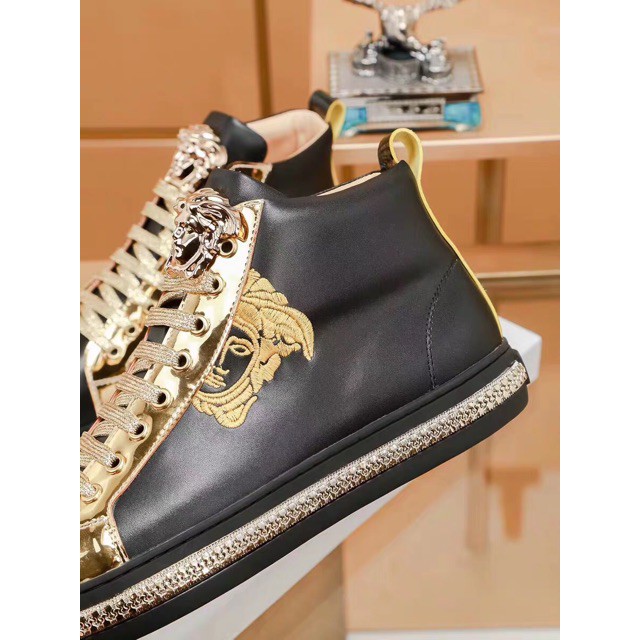 FALE SALE (Video) Siêu phẩm giày da vesax cao cổ đế khoá dây kim tuyến vàng Có Sẵn ⚡ CHẤT sịn : new L > ₛ * : ! ¹ * | BigBuy360 - bigbuy360.vn