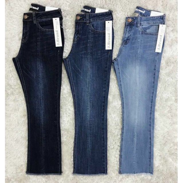 Quần jean BAS loe nhẹ 9 tấc gân giữa - 2175jbrand977