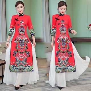 SET ÁO DÀI CÁCH TÂN SANG CHẢNH (HÀNG NHẬP)