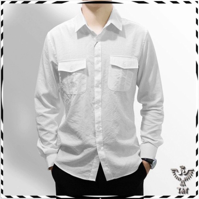 Áo sơ mi nam chất đũi xước phong cách trẻ trung đẹp vip | BigBuy360 - bigbuy360.vn