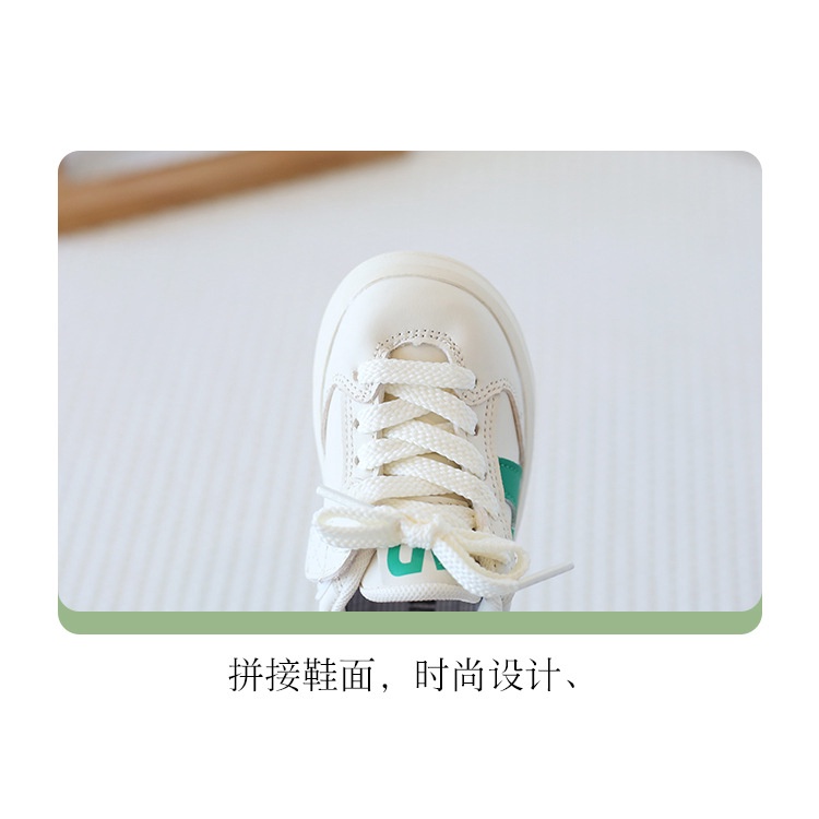 Giày Thể Thao Trắng Thời Trang Xuân Thu Năng Động Cho Bé Pine196
