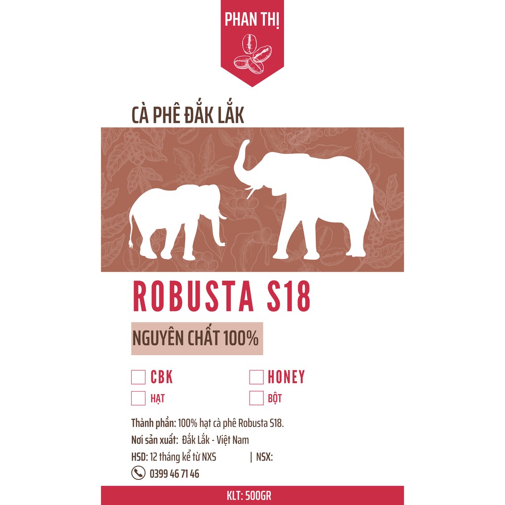 1KG Cà phê nguyên chất Robusta Honey S18 - Đắk Lắk - Rang mộc - thơm ngon đậm vị | BigBuy360 - bigbuy360.vn