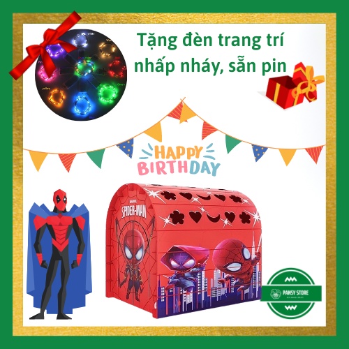 Nhà bìa carton hình người nhện Spiderman