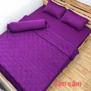 [XẢ KHO]  Bộ Drap Thun Màu Hàn Quốc Mát Lạnh