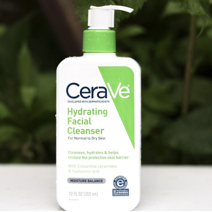 Sữa Rửa Mặt CeraVe Hydrating Facial Cleanser For Normal To Dry Skin dưỡng ẩm cho da khô 355ml