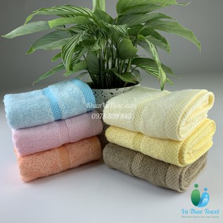 Khăn mặt sợi tre uchibaby xuất dư kích thước 30x50cm