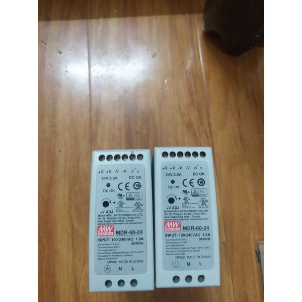 Nguồn gắn ray Meanwell 24V-1A 24V-2A 24V-2.5A. Hàng tháo máy.