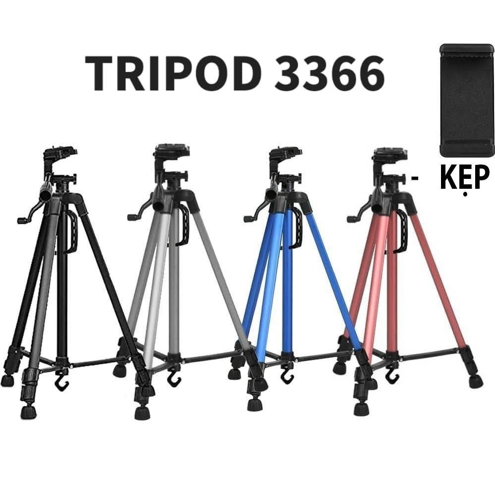Gậy Tripod 3 chân cho điện thoại 3366/3388/3120 cao cấp tương thích với nhiều dòng máy