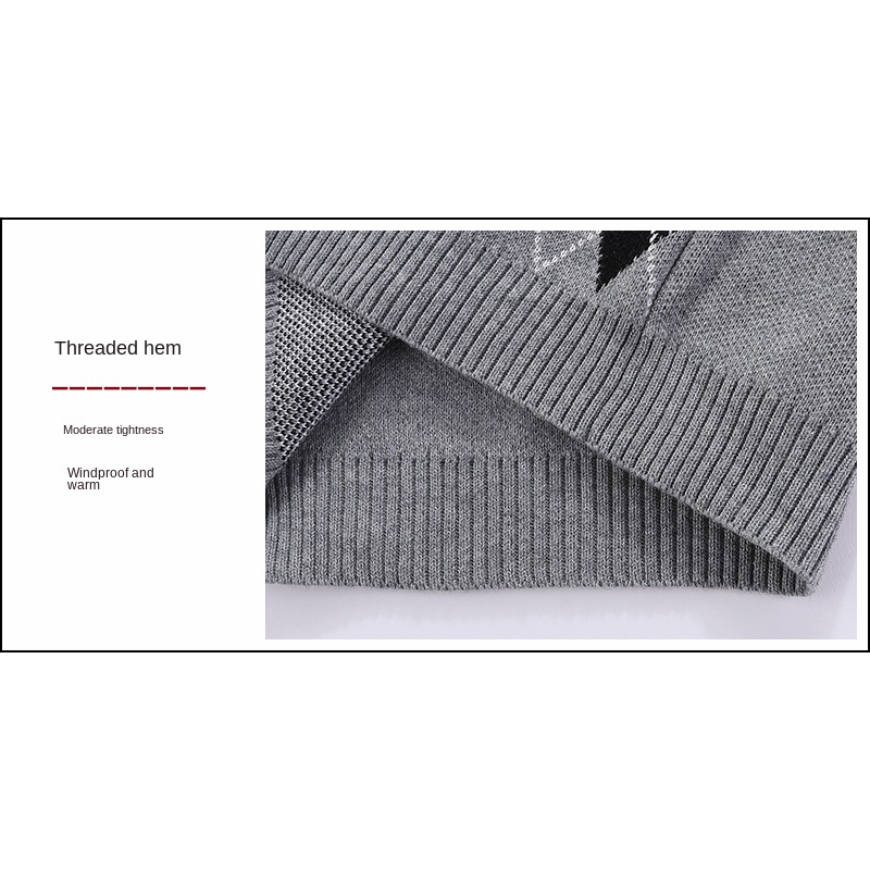 Áo Len Cotton Dệt Kim Không Tay Phong Cách Phương Tây Thời Trang Xuân Thu Dành Cho Bé Trai Và Bé Gái