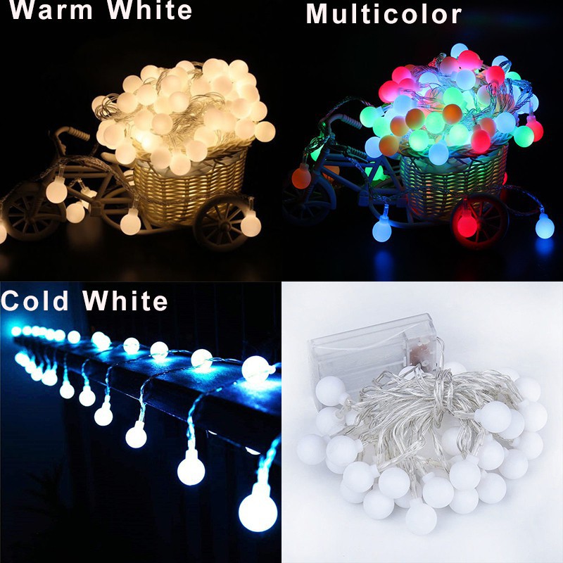 Dây đèn led trang trí chạy bằng pin 10 bóng
