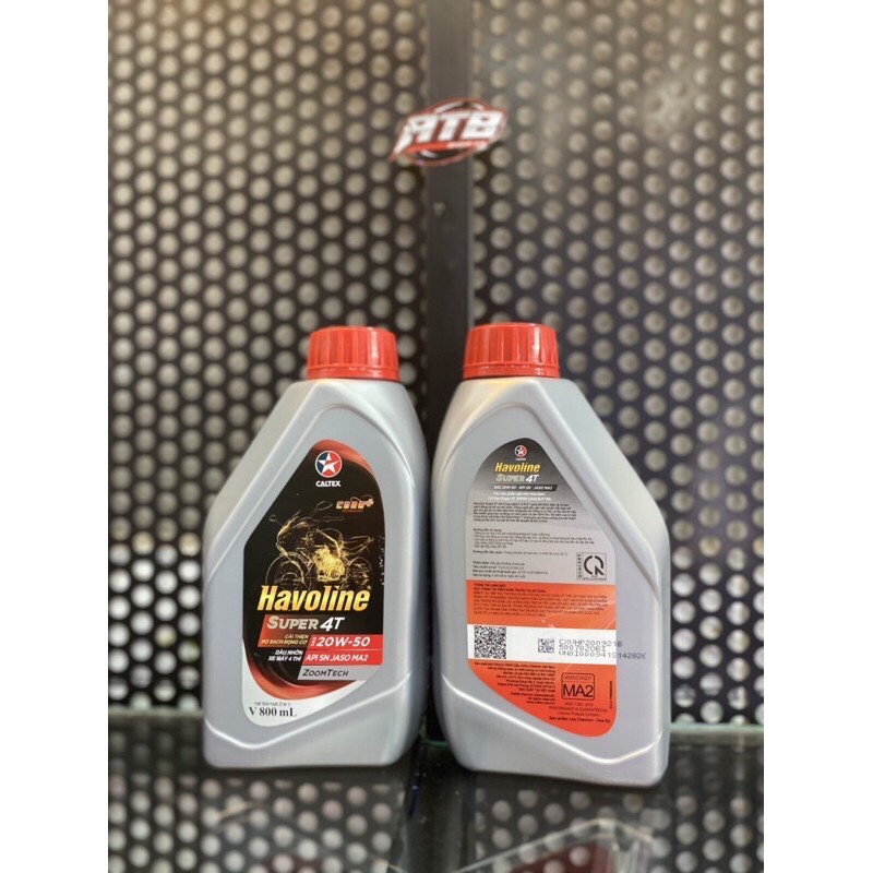 Nhớt Caltex HAVOLINE Super 4T 20w50 800ml - Nhớt xe số