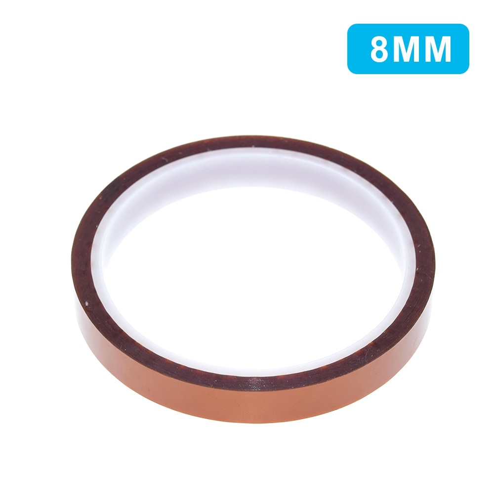 Cuộn băng keo polyimide chịu nhiệt cao kích thước 33m x 5-40mm 10mm