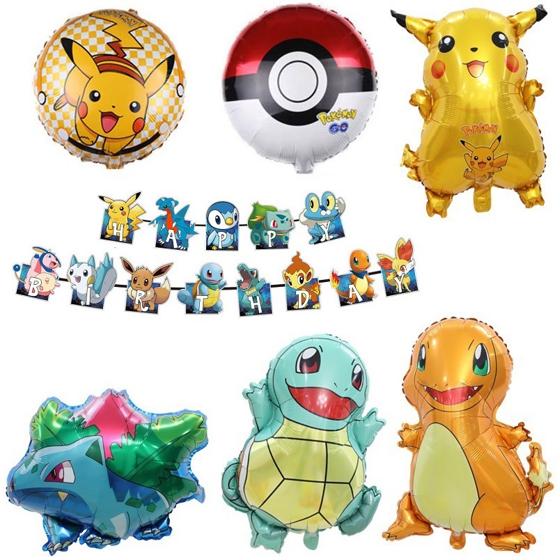 Bong Bóng Phim Nhôm Hình Pikachu Trang Trí Tiệc Sinh Nhật / Giáng Sinh