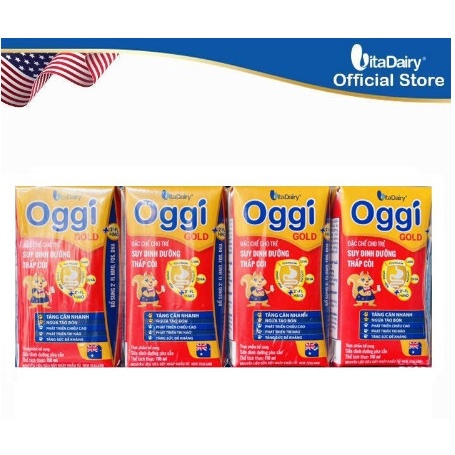 Thùng Sữa Bột Pha Sẵn OGGI gold Suy Dinh Dưỡng 110ml Tiện Lợi, Tăng Cân Nhanh