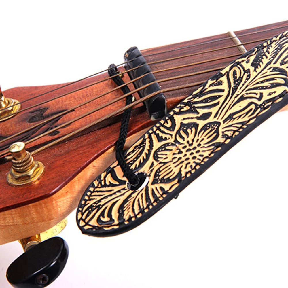 Dây đeo đàn guitar điện bằng da mềm họa tiết da rắn dập nổi bản rộng có thể điều chỉnh nhiều màu cổ điển tiện dụng