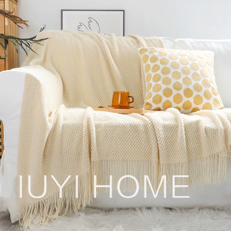 Chăn phủ ghế sofa màu đặc 1.3x1.7M Chăn mỏng Chăn hè