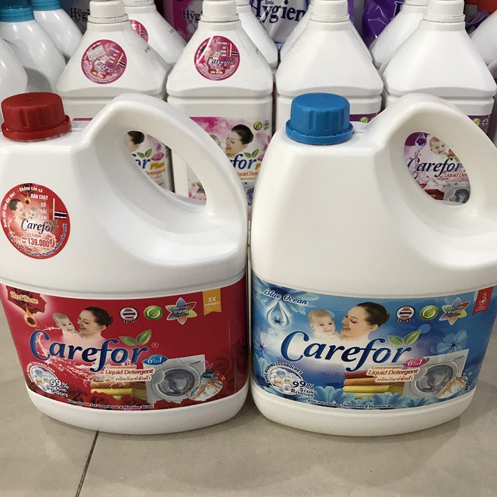 &lt; Có Vat 10%&gt; Nước giặt, xả đậm đặc Carefor 3.500ml Thái Lan