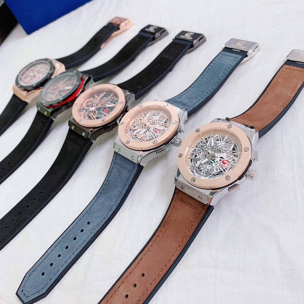 Đồng hồ nam Chaxigo hot trend chất da mềm mại, phong cách hiện đại, nhiều màu sắc dễ dàng phối đồ | BigBuy360 - bigbuy360.vn