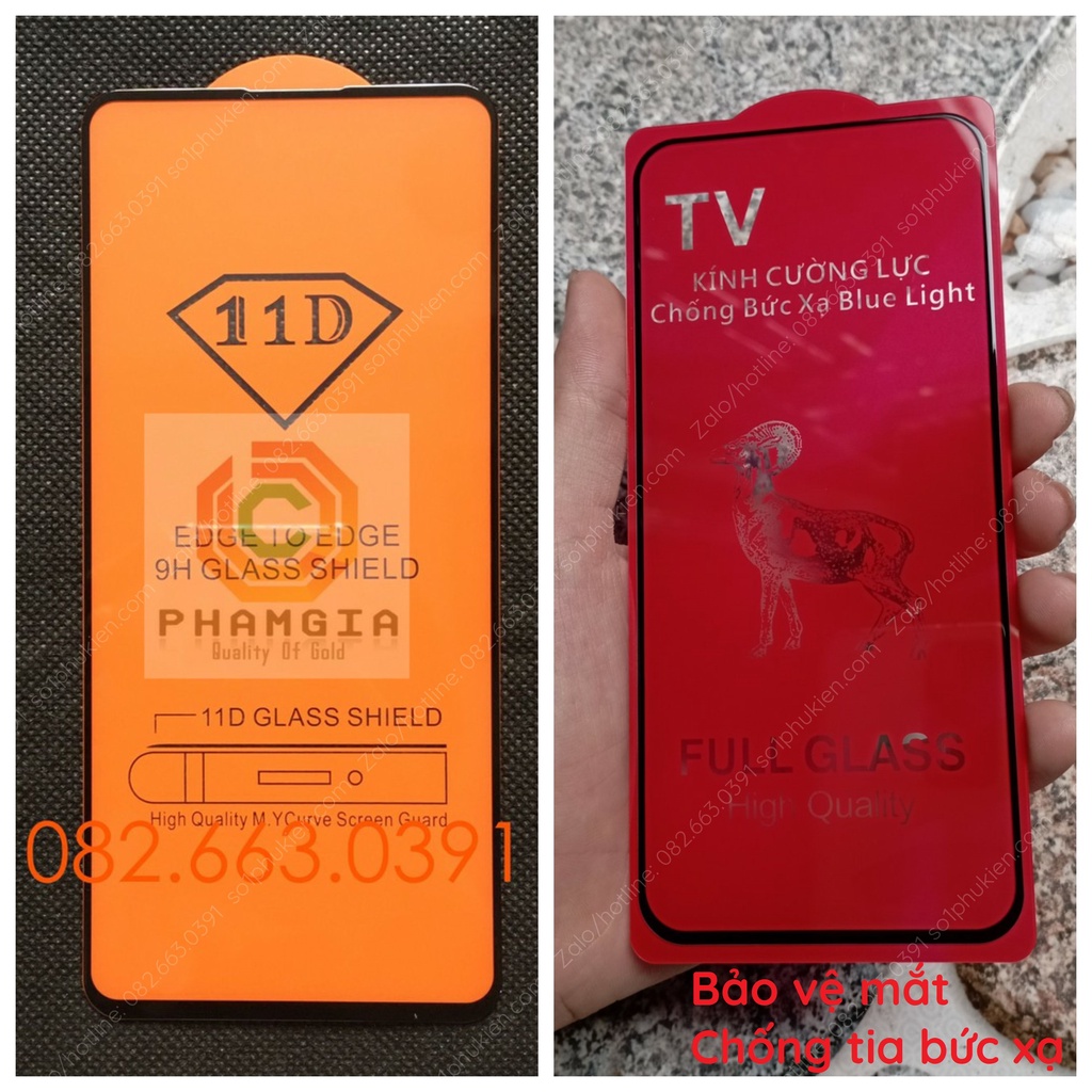 Kính cường lực Samsung galaxy A71 full màn, full keo bảo vệ mắt chống bức xạ và full trong suốt