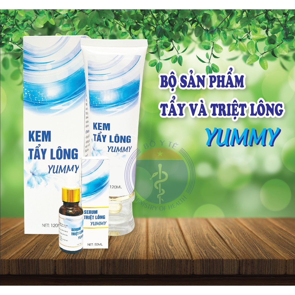 [Hàng Cao Cấp] - Combo Kem Tẩy Lông YUMMY Triệt Sạch Bất Chấp Các Loại Lông
