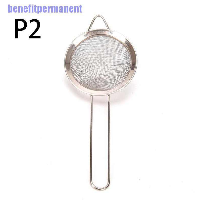 Benefitpermanent✹★ Rây Lưới Lọc Bột Bằng Thép Không Gỉ