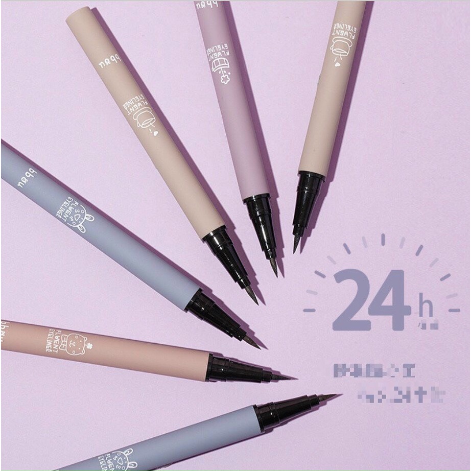 Kẻ mắt bút lông, kẻ mắt nước vỏ pastel ngọt ngào không lem kháng nước KM05