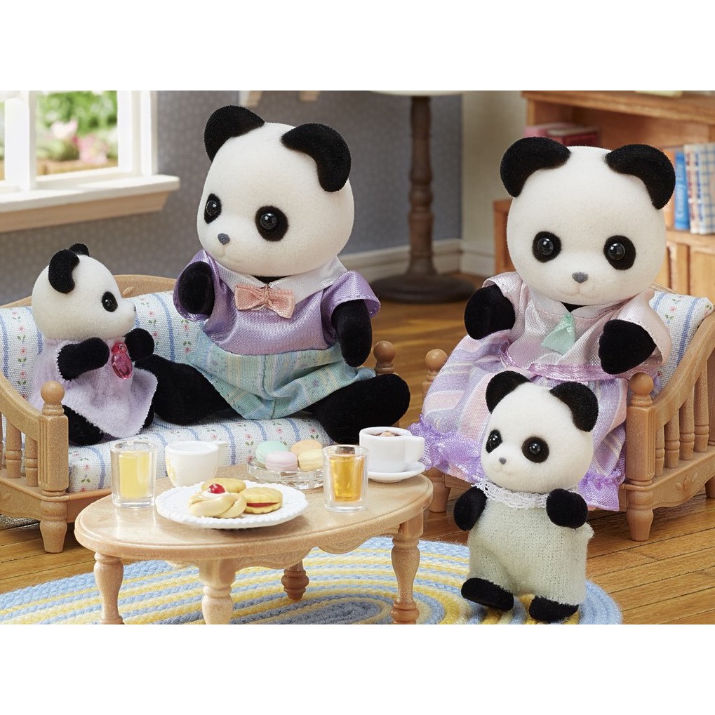 Sylvanian Families Gia Đình Gấu Trúc Pookie Panda Family