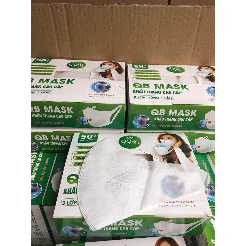 Khẩu trang 3D Dental Pro Mask cao cấp công nghệ Nhật hộp đóng 50 cái chống bụi