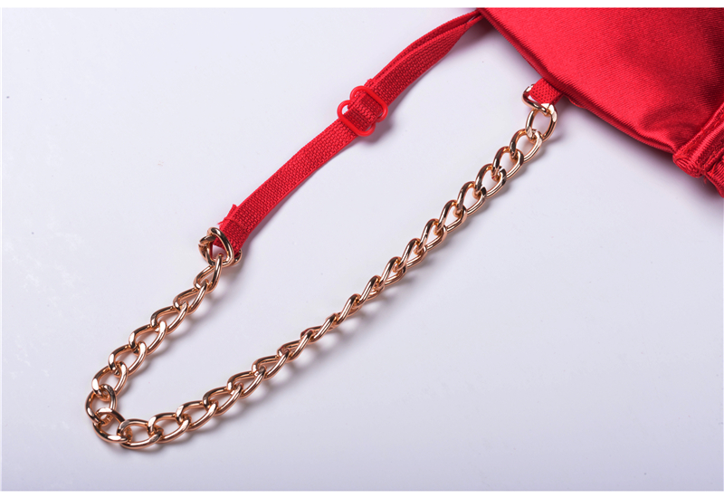 Áo 2 dây cho nữ dáng ngắn màu trơn dây mắt xích có đệm ngực phong cách gợi cảm