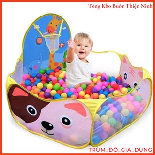 Nhà bóng loại To, lều bóng tặng kèm 100 quả bóng nhựa cho bé